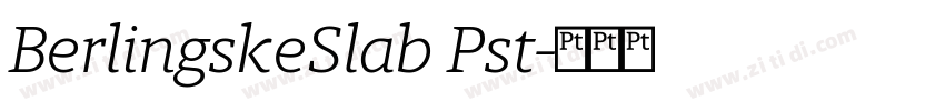 BerlingskeSlab Pst字体转换